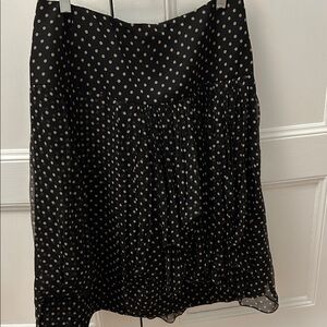 Morgane Le Fay Black Skirt with Gold Dots